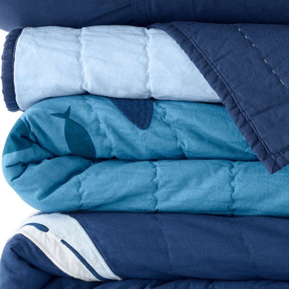 Kids Cotton Printed Quilt, Sharks, NWT - Picture 3 of 3